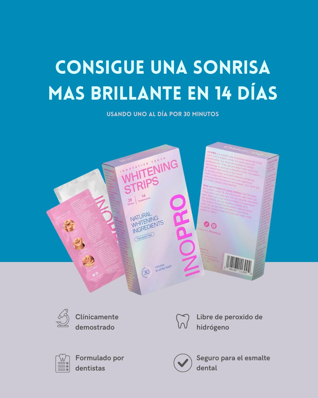 Tiras Blanqueadoras Dentales – Sonrisa Perfecta en Minutos